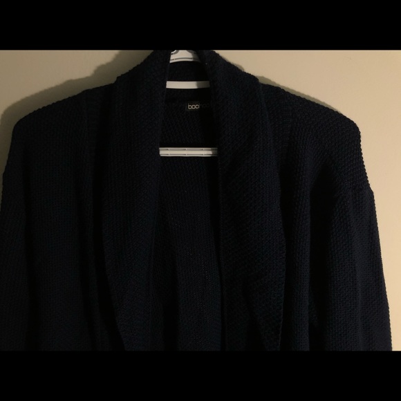 Boohoo man cardigan navy blue - Picture 2 of 3